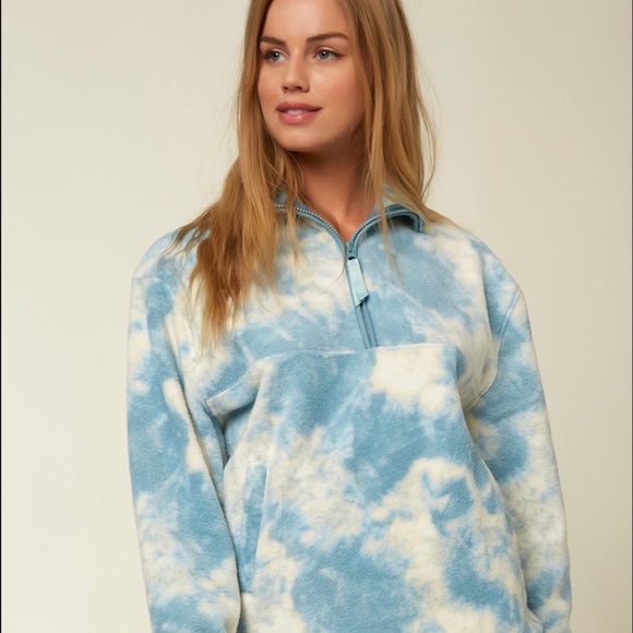 🔆O’NEILL🔆 LUCIE TIE DYE FLEECE SWEATSHIRT SWEATER JACKET - Picture 6 of 13